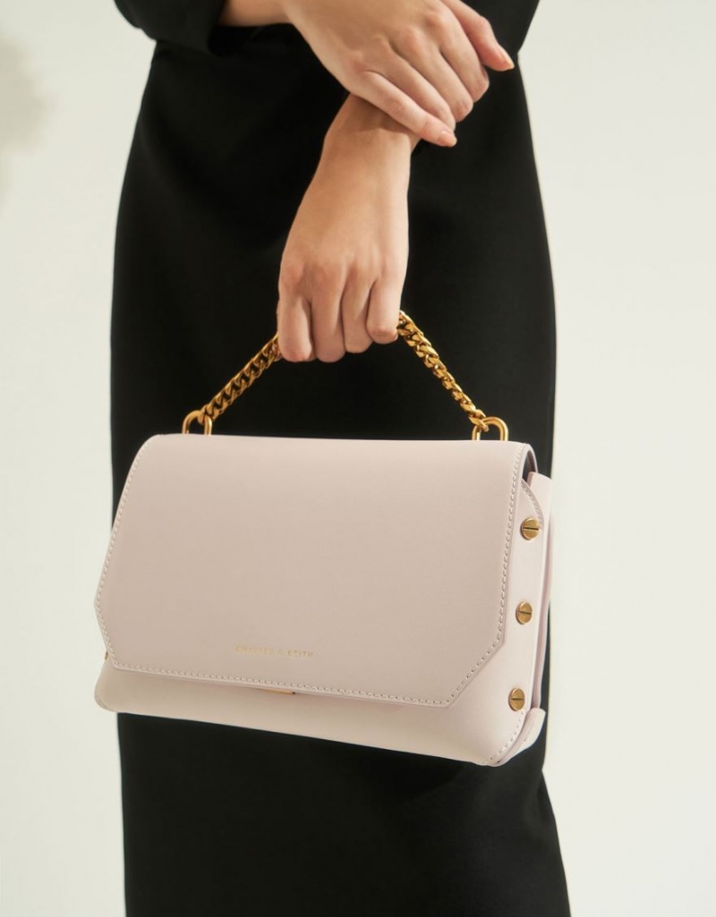 Geanta De Umar Charles & Keith Chain Handle Roz | 085MTKQOP
