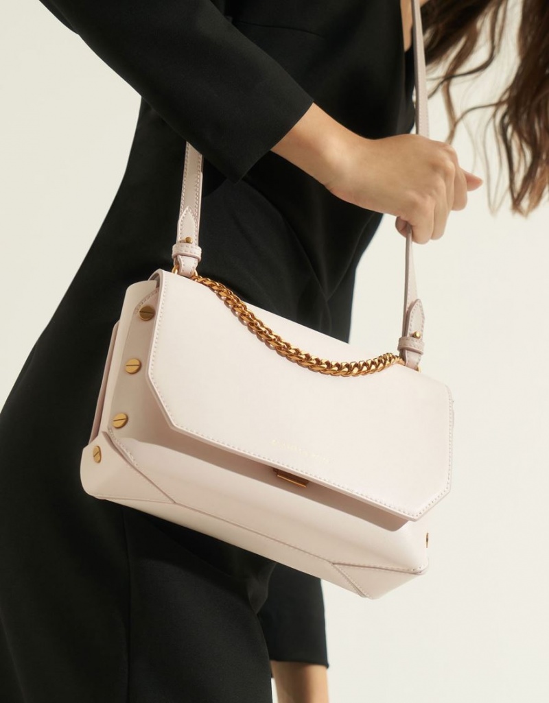 Geanta De Umar Charles & Keith Chain Handle Roz | 085MTKQOP