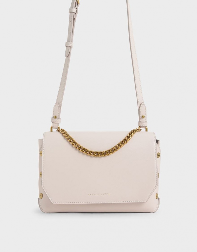 Geanta De Umar Charles & Keith Chain Handle Roz | 085MTKQOP