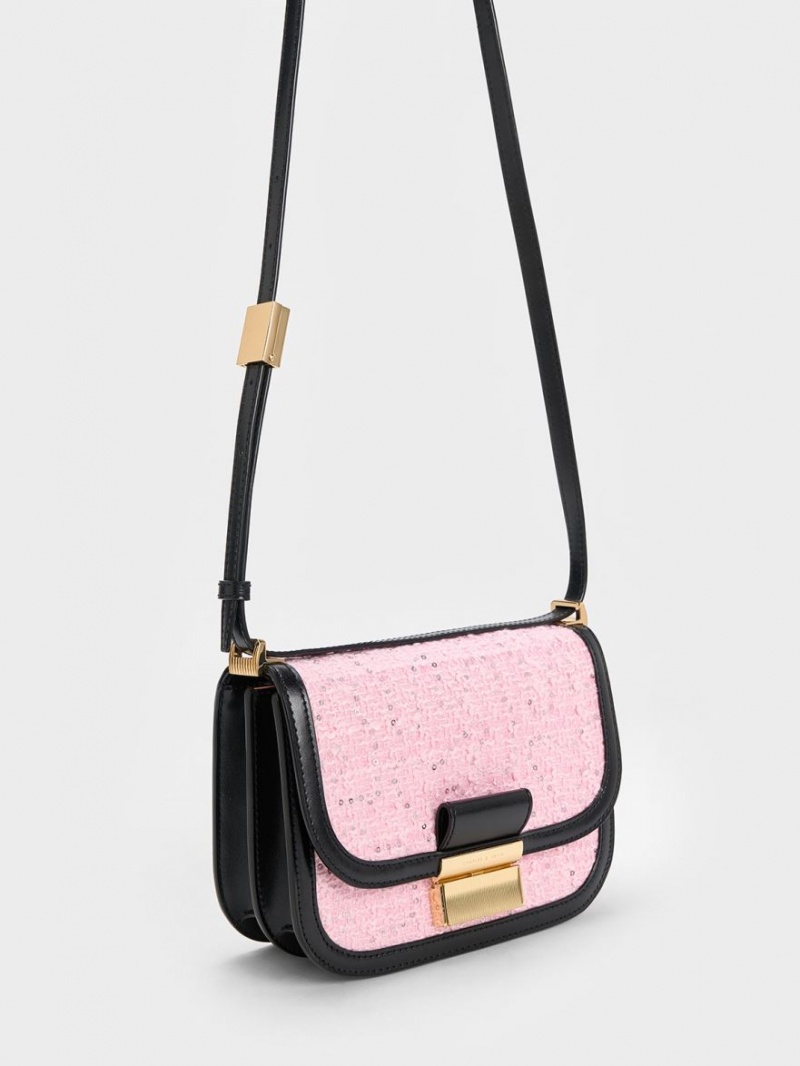 Geanta De Umar Charles & Keith Charlot Tweed Colorati | 598LATNDS
