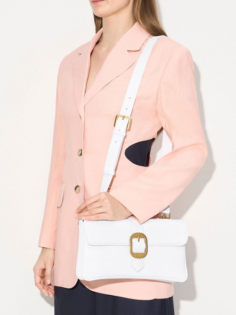 Geanta De Umar Charles & Keith Eilith Buckled Albi | 047NFOARC