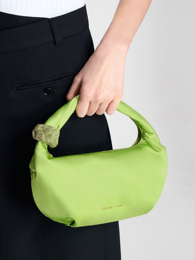 Geanta De Umar Charles & Keith Embellished Satin Verzi | 017XNTZLI