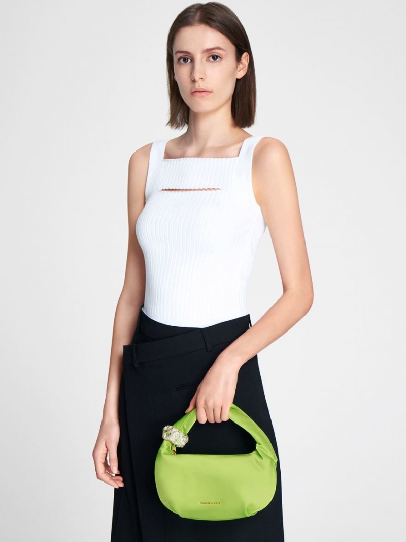 Geanta De Umar Charles & Keith Embellished Satin Verzi | 017XNTZLI