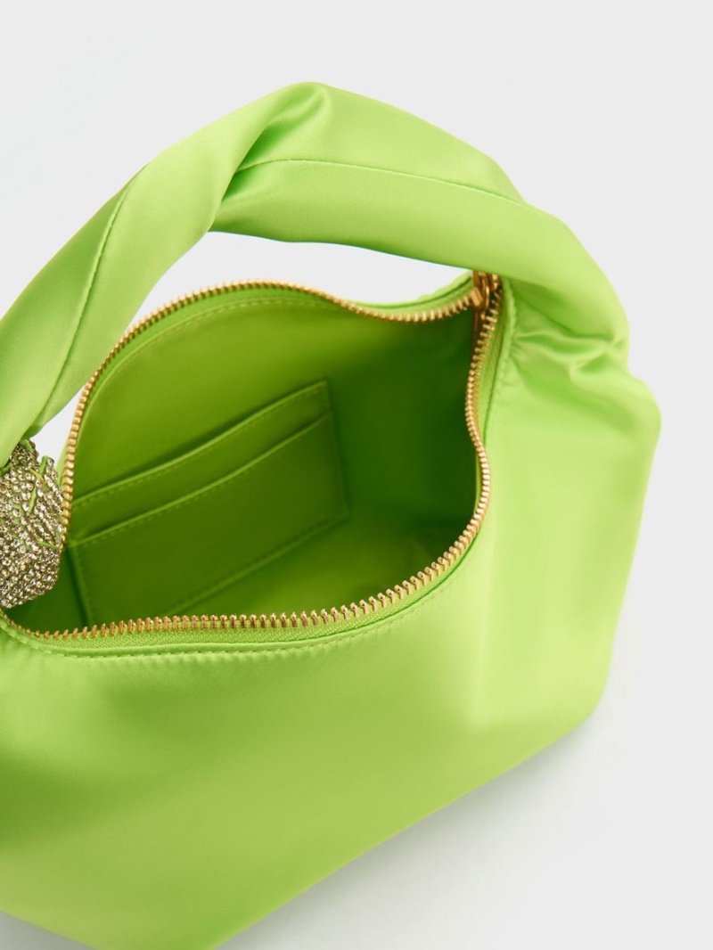 Geanta De Umar Charles & Keith Embellished Satin Verzi | 017XNTZLI