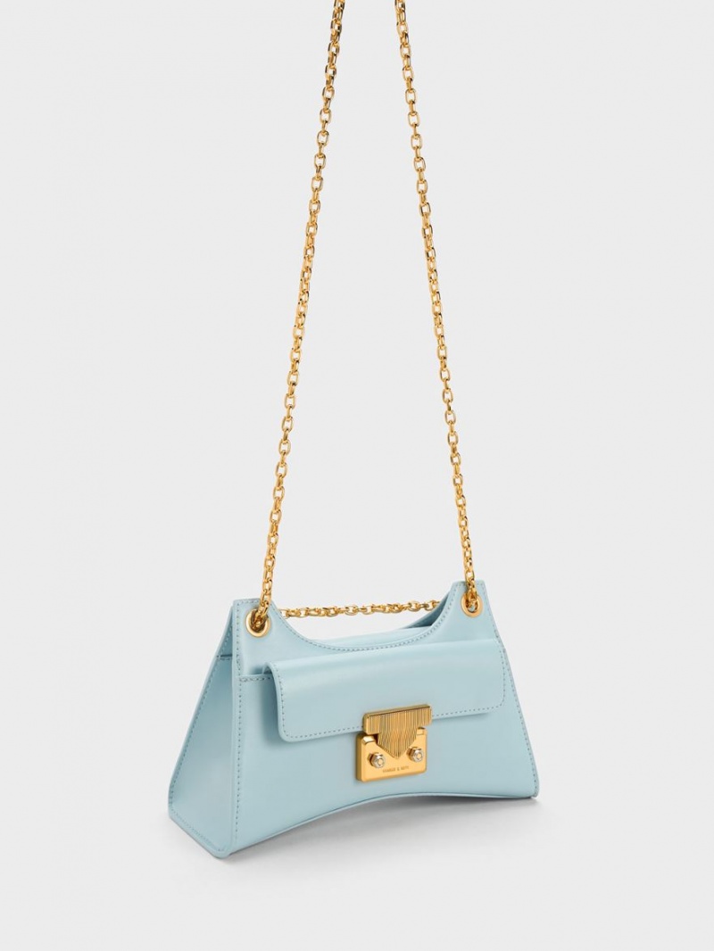 Geanta De Umar Charles & Keith Eudora Sculptural Albastri | 894NEJDFY