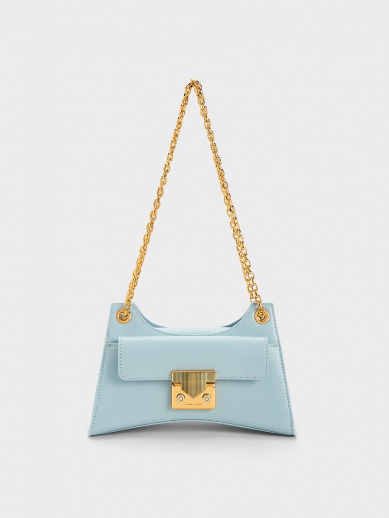 Geanta De Umar Charles & Keith Eudora Sculptural Albastri | 894NEJDFY