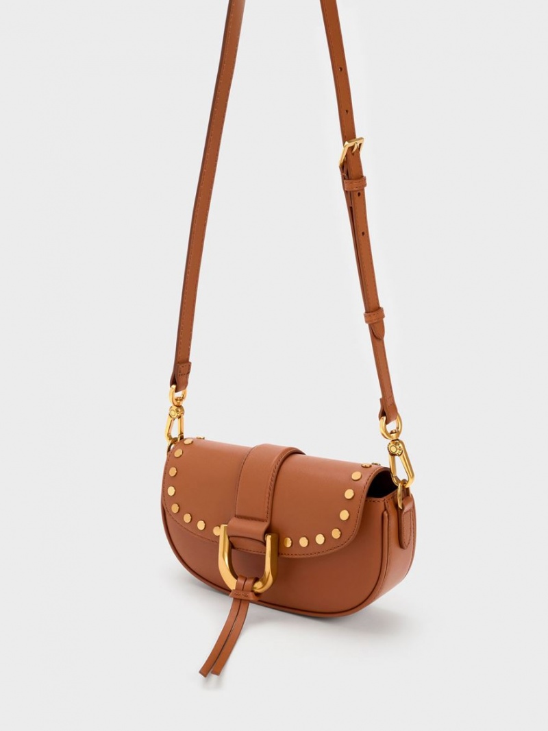 Geanta De Umar Charles & Keith Gabine Studded Piele Maro | 284VWAMKE