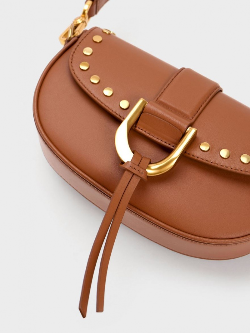 Geanta De Umar Charles & Keith Gabine Studded Piele Maro | 284VWAMKE