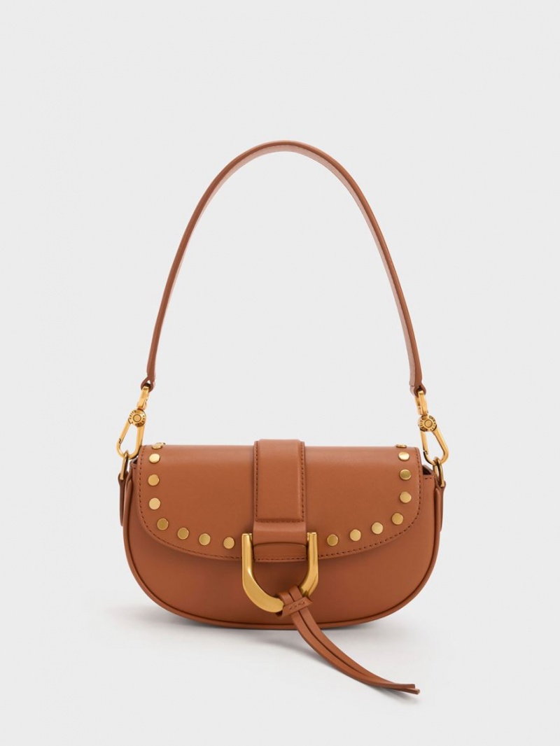 Geanta De Umar Charles & Keith Gabine Studded Piele Maro | 284VWAMKE