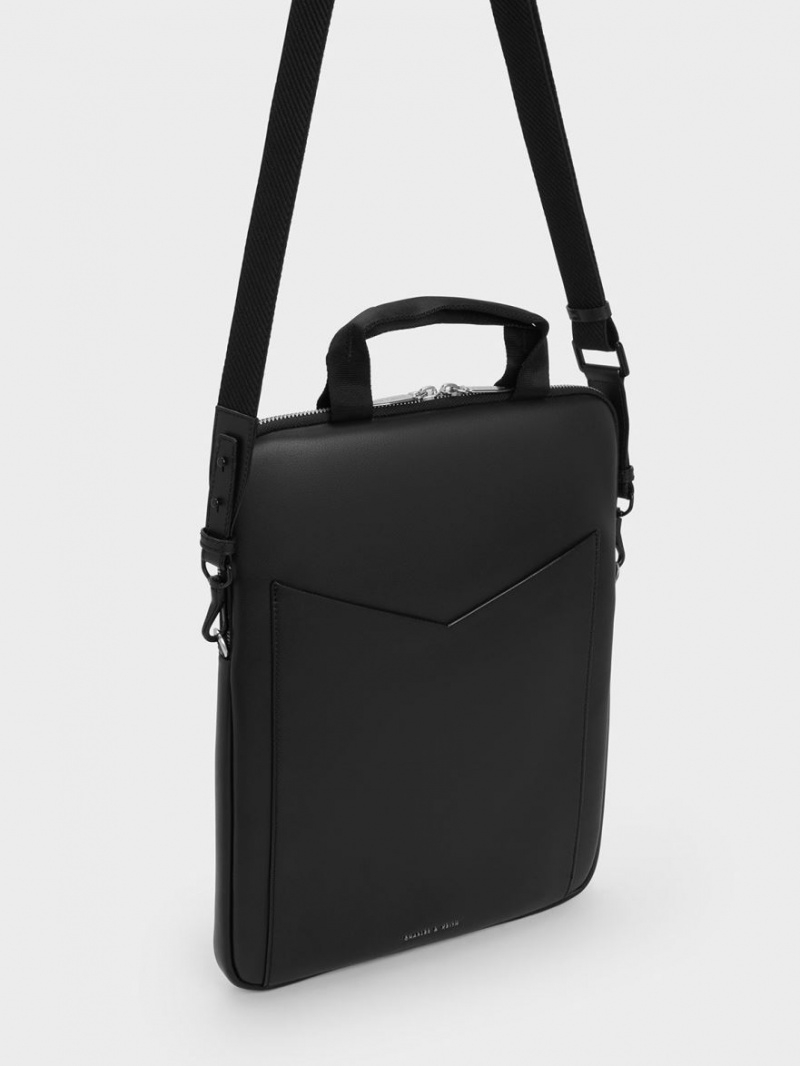 Geanta De Umar Charles & Keith Gaia Laptop Negrii | 061XYAKBT