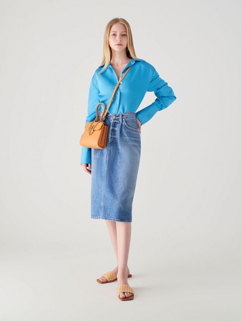 Geanta De Umar Charles & Keith Geometric Top Handle Chain-Link Maro | 034EUAHVO