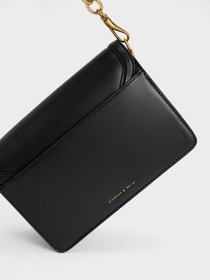 Geanta De Umar Charles & Keith Joelle Envelope Negrii | 176XMYJZG