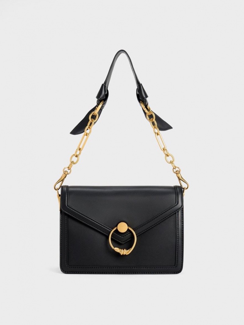 Geanta De Umar Charles & Keith Joelle Envelope Negrii | 176XMYJZG