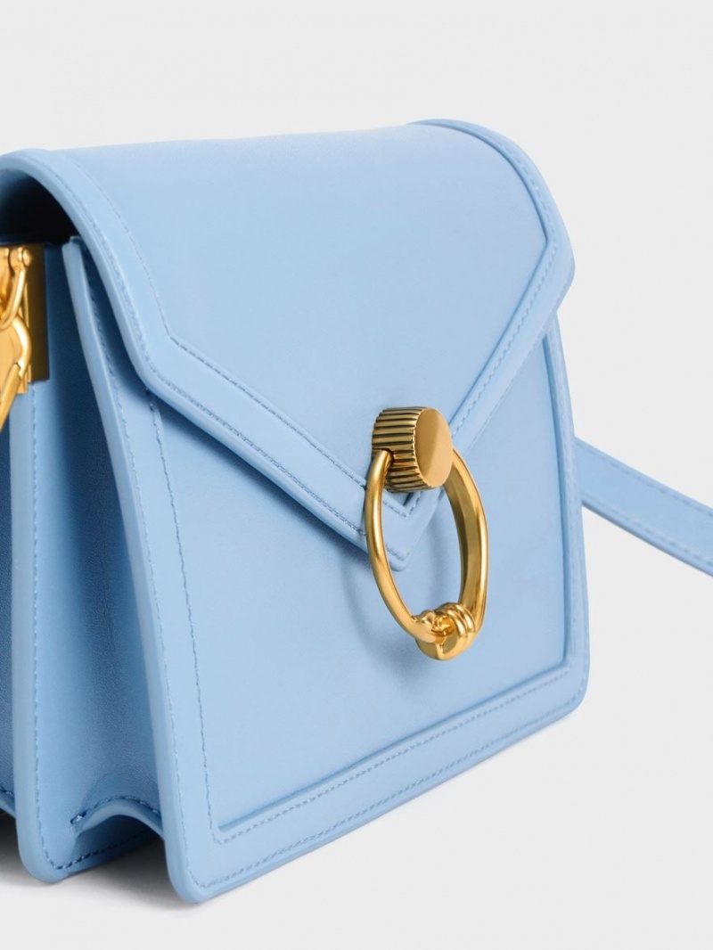 Geanta De Umar Charles & Keith Joelle Envelope Albastri Deschis | 205NIGFTQ
