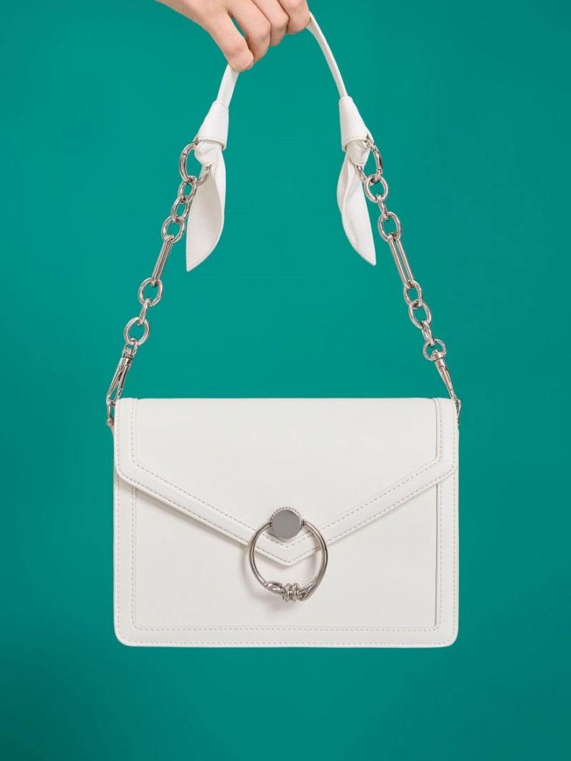 Geanta De Umar Charles & Keith Joelle Envelope Albi | 385BKPHJC