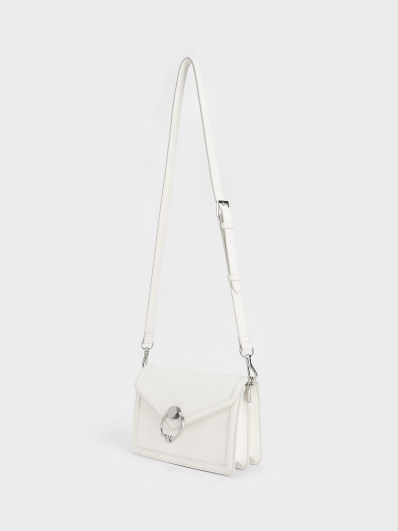 Geanta De Umar Charles & Keith Joelle Envelope Albi | 385BKPHJC