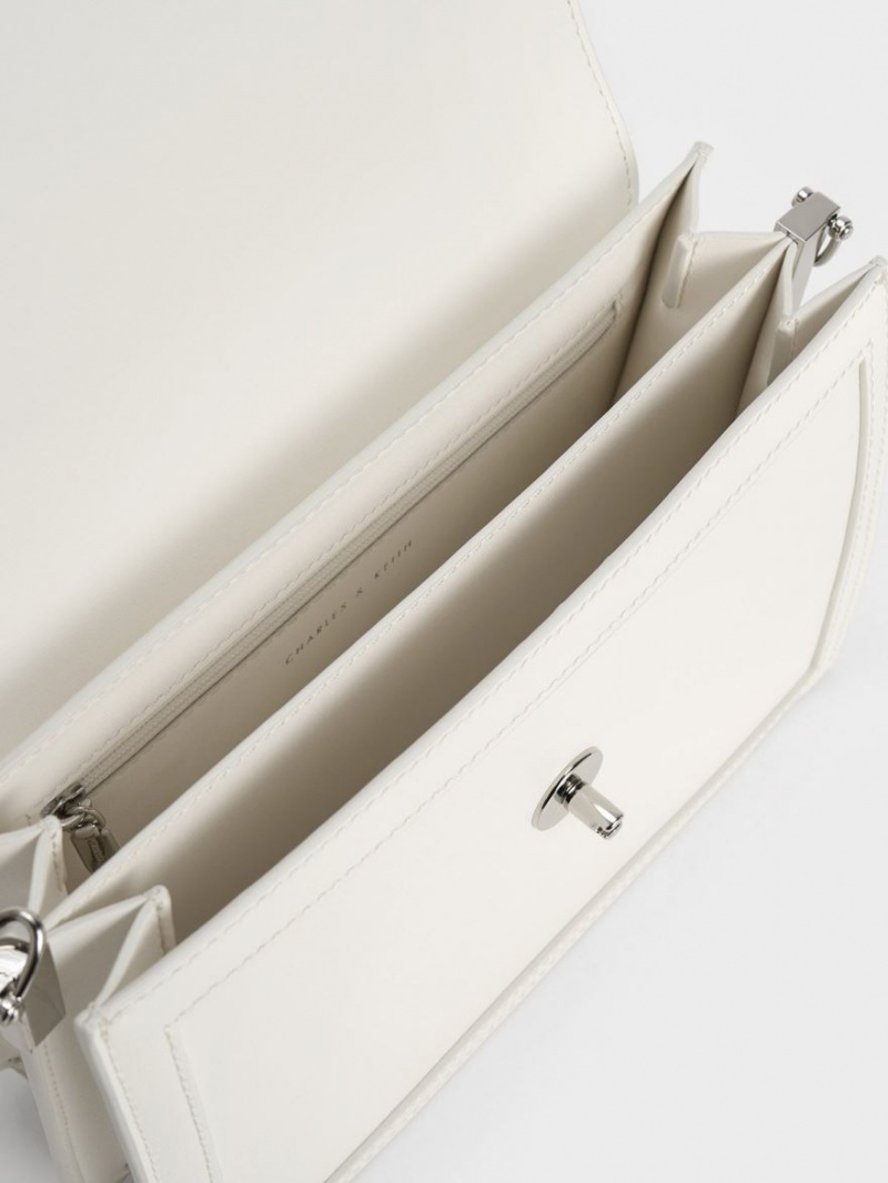 Geanta De Umar Charles & Keith Joelle Envelope Albi | 385BKPHJC