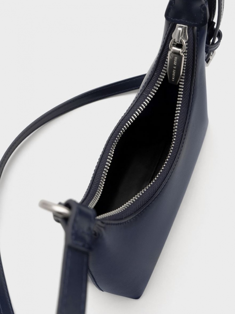 Geanta De Umar Charles & Keith Koi Chain Handle Bleumarin | 306KERANH