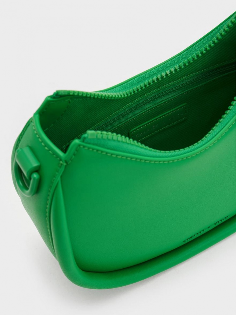 Geanta De Umar Charles & Keith Lana Curved Verzi | 923UPAZQC