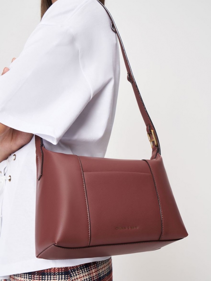 Geanta De Umar Charles & Keith Lorain Ciocolata | 732HWREYP