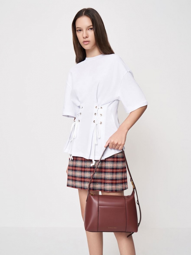 Geanta De Umar Charles & Keith Lorain Ciocolata | 732HWREYP