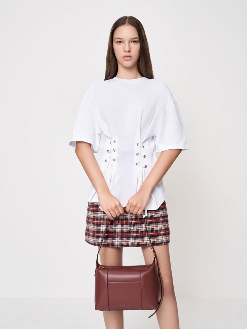 Geanta De Umar Charles & Keith Lorain Ciocolata | 732HWREYP