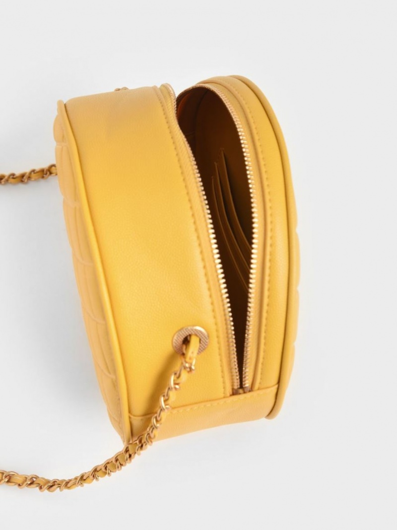 Geanta De Umar Charles & Keith Matlasat Circle Galbeni | 501AECTIF
