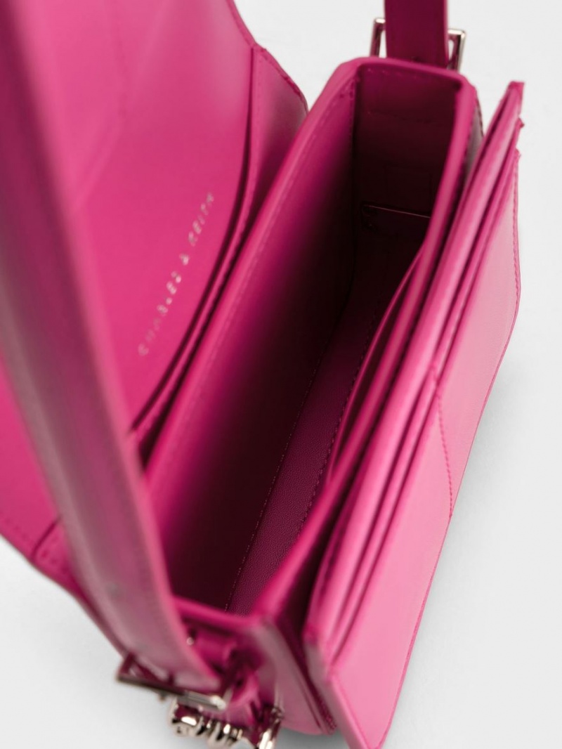 Geanta De Umar Charles & Keith Mini Henrietta Fucsie | 903SNFJQG