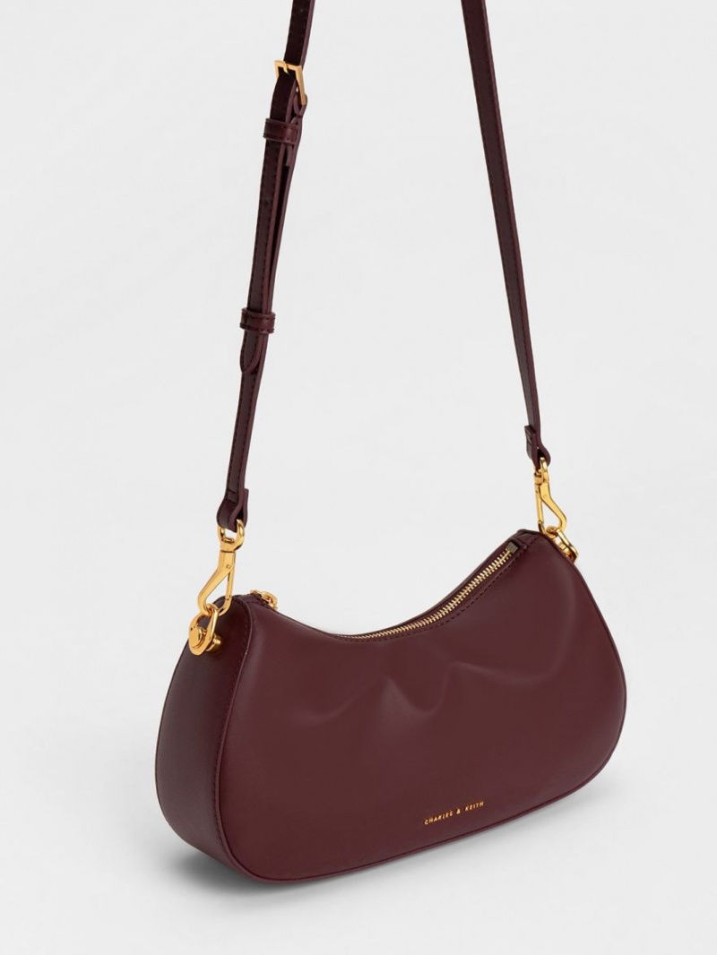 Geanta De Umar Charles & Keith Moira Sculptural Ciocolata Inchis | 812LRCQZY