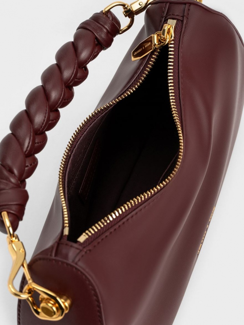 Geanta De Umar Charles & Keith Moira Sculptural Ciocolata Inchis | 812LRCQZY