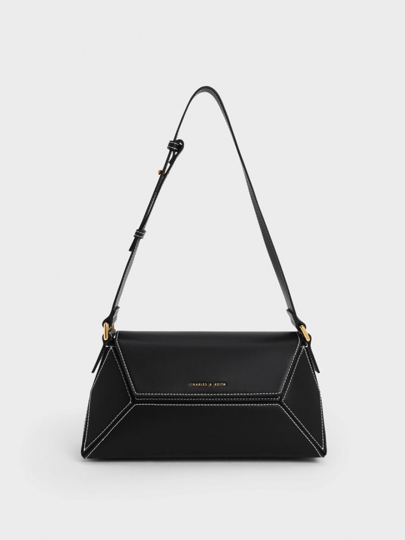 Geanta De Umar Charles & Keith Nasrin Geometric Negrii | 012JNXAPY