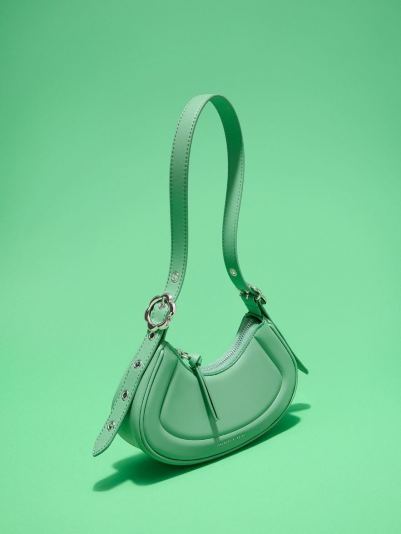 Geanta De Umar Charles & Keith Petra Curved Verzi | 829AMSPHO