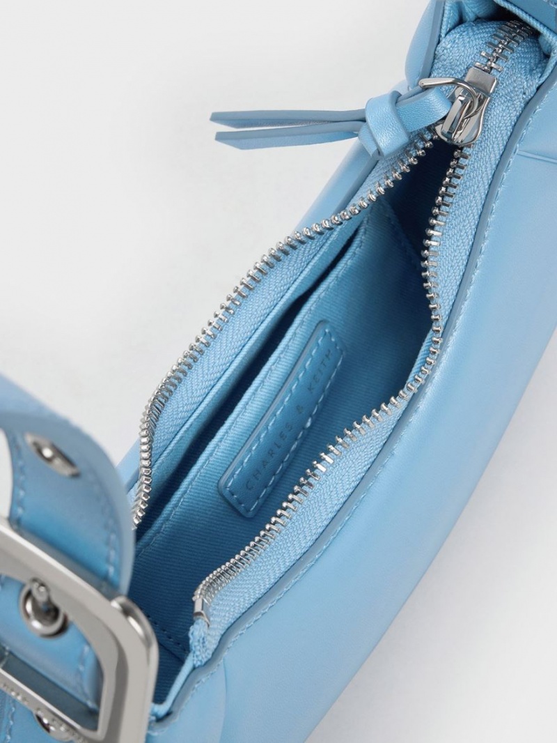 Geanta De Umar Charles & Keith Petra Curved Albastri | 651GQIZNH