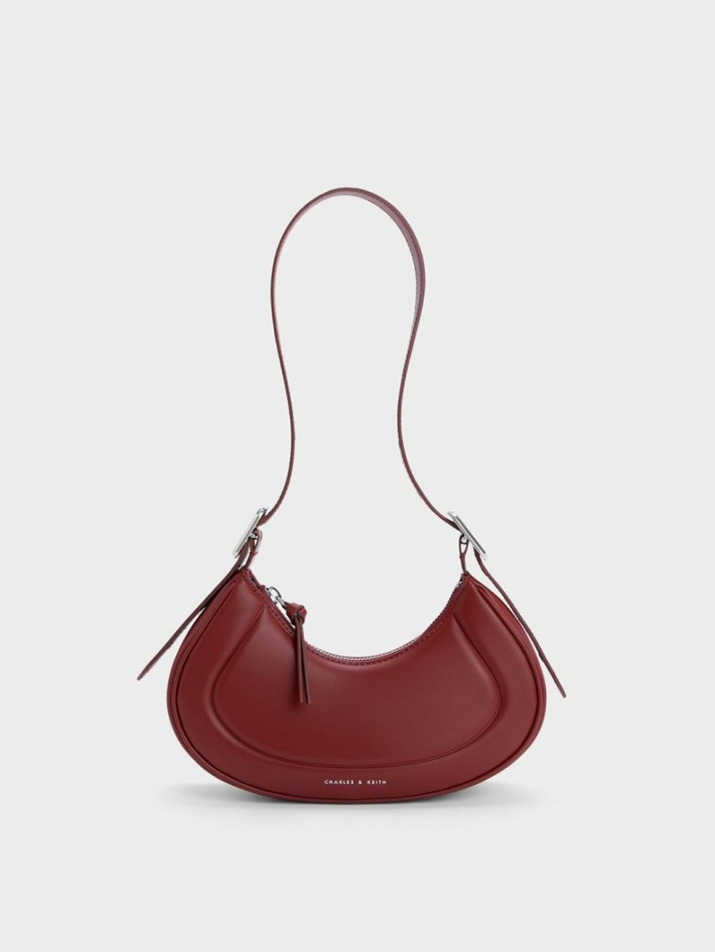 Geanta De Umar Charles & Keith Petra Curved Rosii | 301BEDKOF