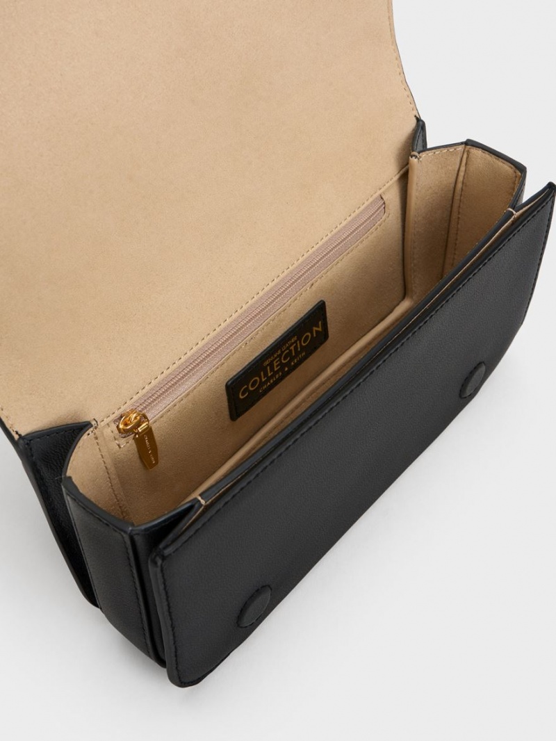 Geanta De Umar Charles & Keith Piele Chain Curea Negrii | 372YFITAL