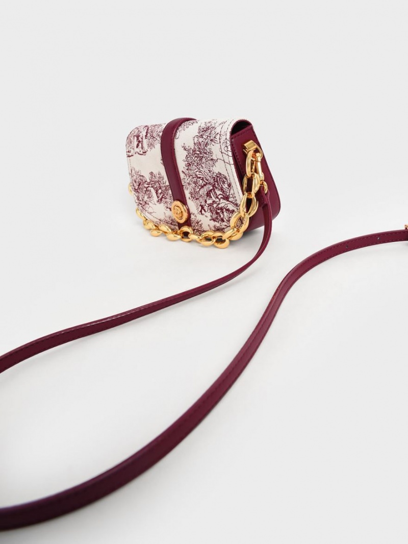 Geanta De Umar Charles & Keith Tiger Calligraphy Chain Handle Visinii | 439JOALQK