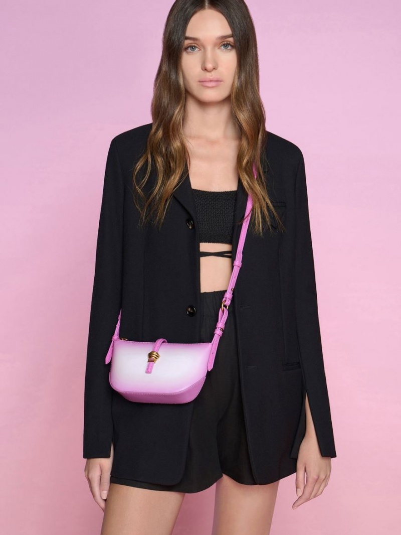 Geanta De Umar Charles & Keith Trudy Ombre Belted Geometric Violet | 674KYXTLO