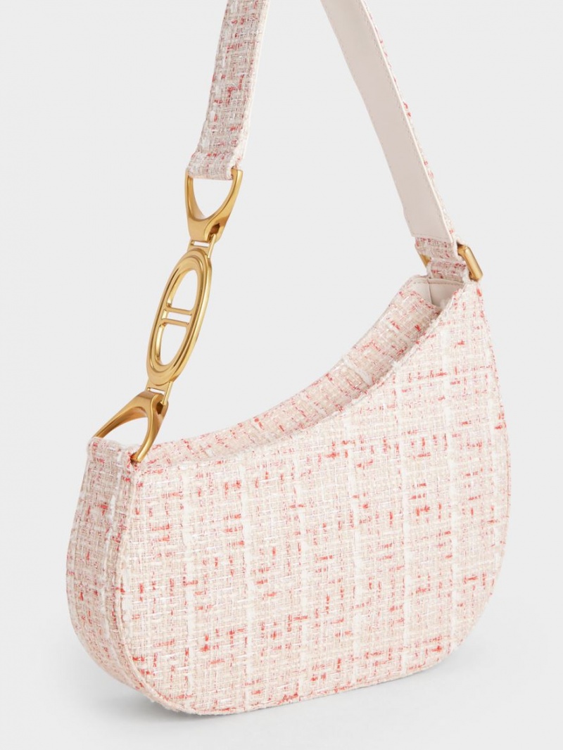 Geanta De Umar Charles & Keith Tweed Asymmetrical Albi | 179SLCXNZ