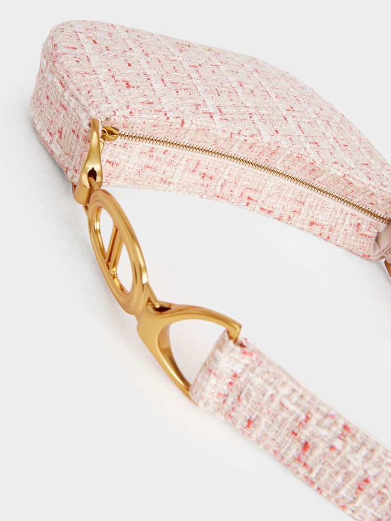 Geanta De Umar Charles & Keith Tweed Asymmetrical Albi | 179SLCXNZ
