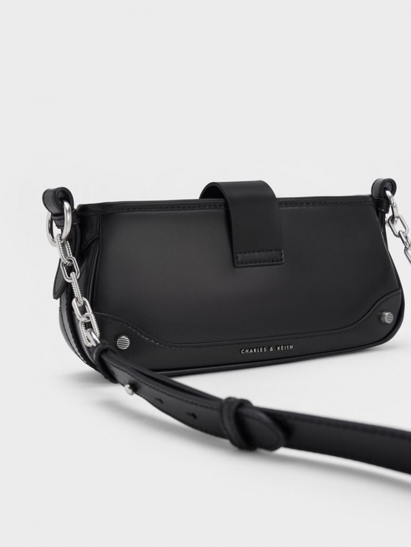 Geanta De Umar Charles & Keith Winslet Belted Negrii | 260HKISRC