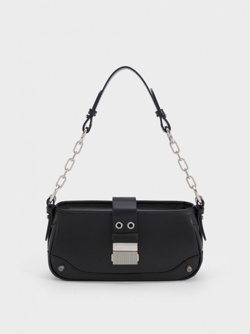 Geanta De Umar Charles & Keith Winslet Belted Negrii | 260HKISRC