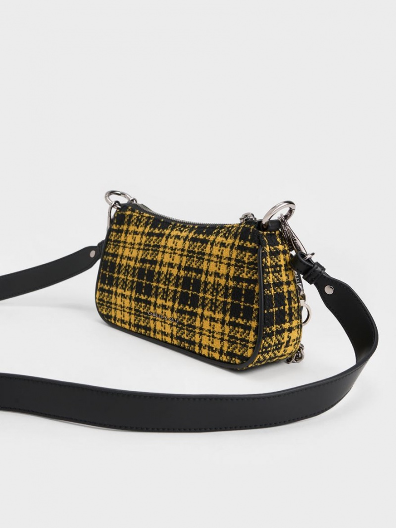Geanta De Umar Charles & Keith Woven Check-Print Colorati | 284AUMPLQ