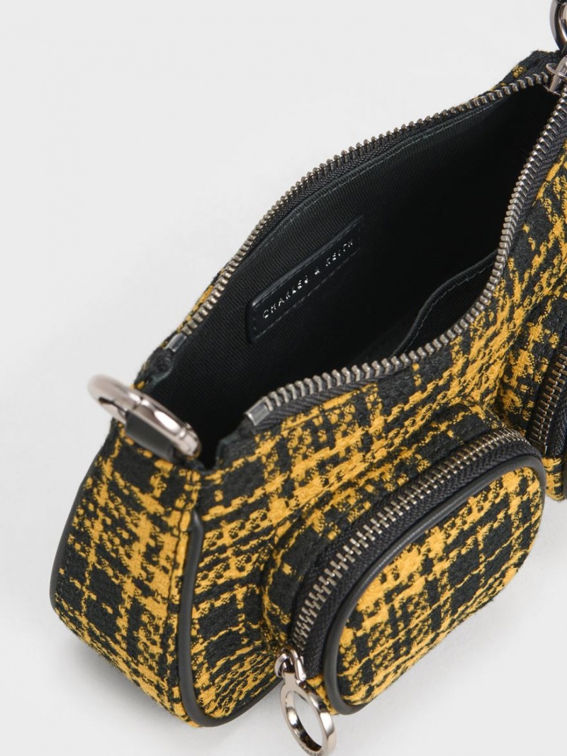 Geanta De Umar Charles & Keith Woven Check-Print Colorati | 284AUMPLQ