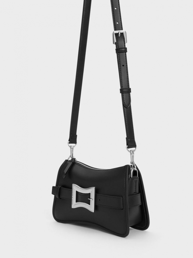 Geanta De Umar Charles & Keith Xanthe Grosolan Chain Negrii | 195QHBPJD