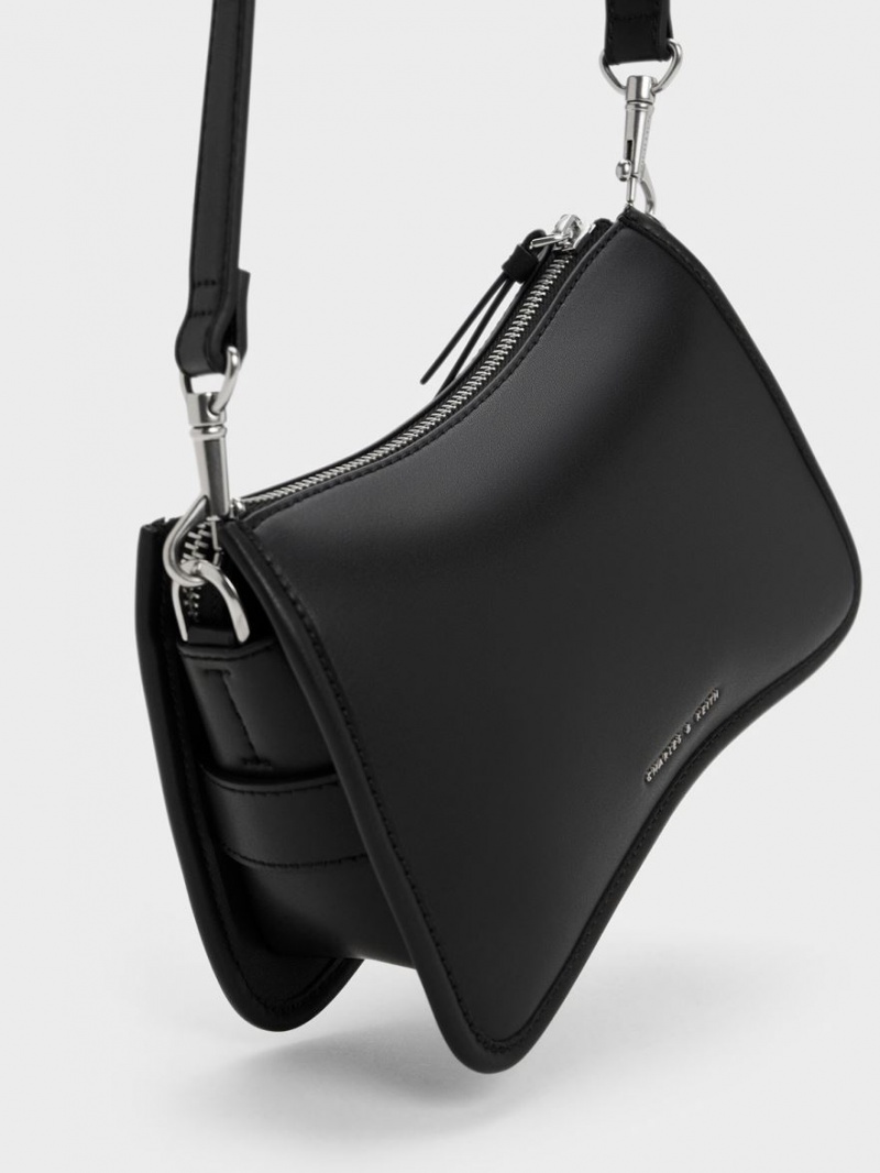 Geanta De Umar Charles & Keith Xanthe Grosolan Chain Negrii | 195QHBPJD