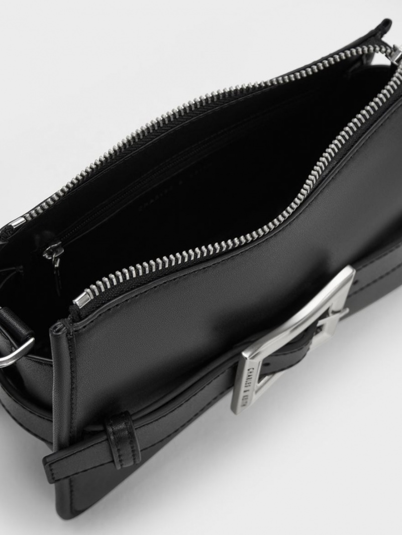 Geanta De Umar Charles & Keith Xanthe Grosolan Chain Negrii | 195QHBPJD