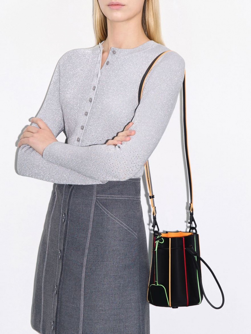 Geanta Galeata Charles & Keith Clove Top Handle Negrii | 238FNJBHP