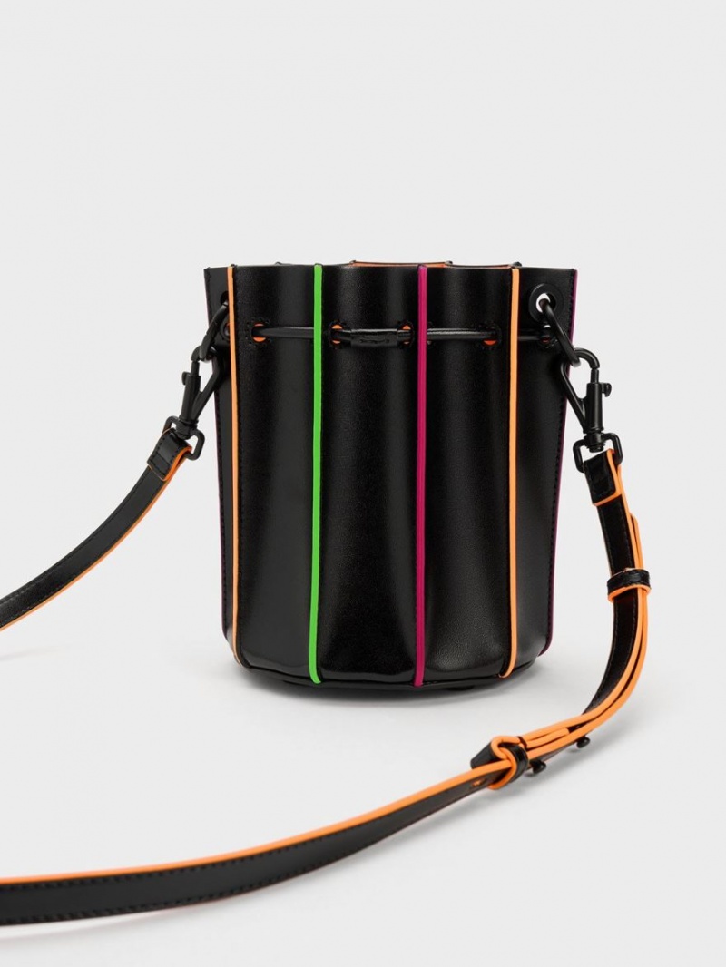 Geanta Galeata Charles & Keith Clove Top Handle Negrii | 238FNJBHP