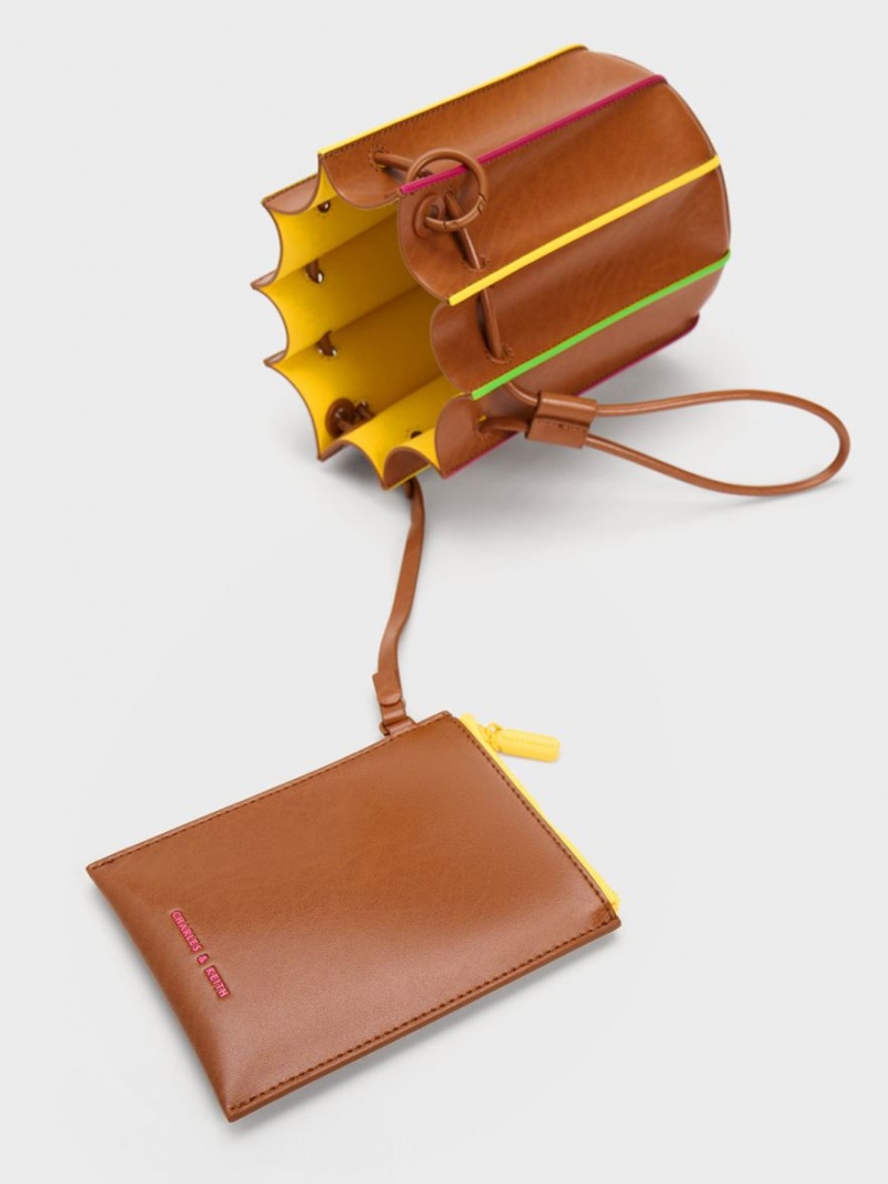 Geanta Galeata Charles & Keith Clove Top Handle Maro | 824ZTOABH