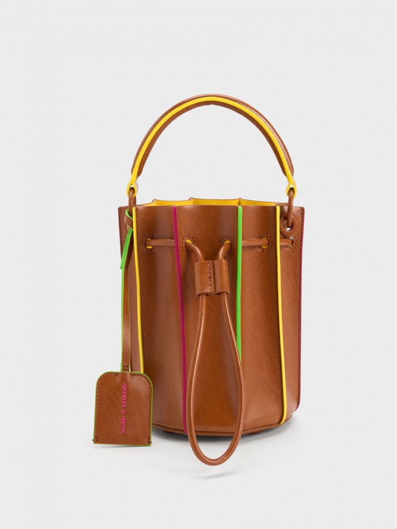 Geanta Galeata Charles & Keith Clove Top Handle Maro | 824ZTOABH